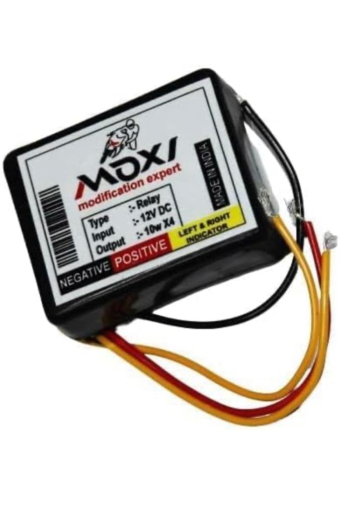 Universal for Bike Hazard Flasher/Blinker Waterproof 16 Patterns Flasher Relay for LED/Bulb Indicators