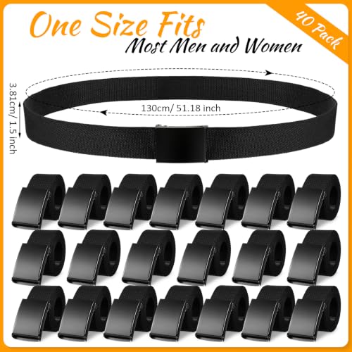 Image of Yahenda 20 Pcs Web Belt for Men Women Belt Adjustable Canvas girdle Golf Strap with Military Buckle Casual Web girdle