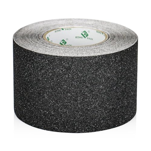 Produktfoto von BOMEI PACK Antirutsch Klebeband Streifen mit Selbstklebend, 10cm x 15m Treppe Stufen Band Kleber Rutschfest Klebeband,…