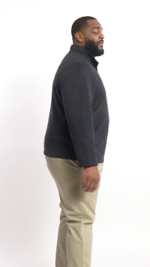 Izod Men's Big and Tall Thermosoft Quarter Zip Sweater Fleece