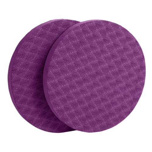 2 Pcs Yoga Knee Pads Yoga Knee Pad Cushion Anti Slip Yoga Kneeling Pad Yoga Mat Pilates Excercise Sports Balance Cushions for Protecting Knee Ankle Elbow Wrist Hand (Purple)