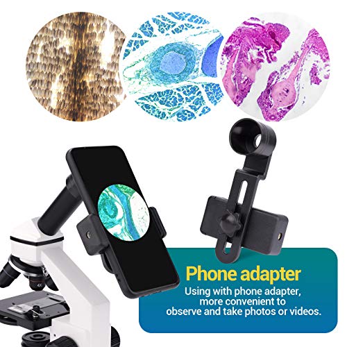 Microscope Binoculaire Professionnel OMAX - Grossissement 40X à 2000X - Champ Sombre (Darkfield) Inclus - Modèle M827S-A191