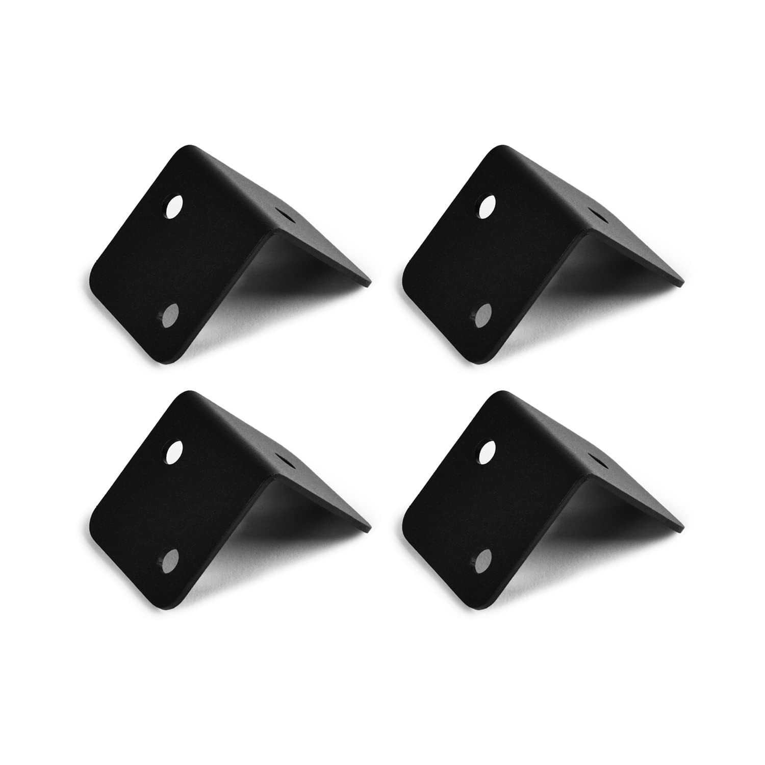 Indoor Outdoors 10 x Domino Corner L Bracket Brace 52mm 2" - Standard Worktop Brackets for Wood, Metal Corner Braces for Fixing Timber (2x2x2")