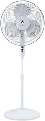 Westpointe - Ventilador eléctrico oscilante con cable de 16 pulgadas con 3 ajustes de velocidad, control remoto e inclinación ajustable para el
