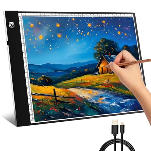 Catálogo para Comprar On-line Mesas de luz disponible en línea. 39 A4 Mesa de Luz Para Dibujo, Ultra Thin Tablero de Copia de Luz, LED Tablero de Dibujo, Brillo Regulable Cable USB, Para Dibujo de Diamantes, Dibujo, Bocetos, Arquitectura,...