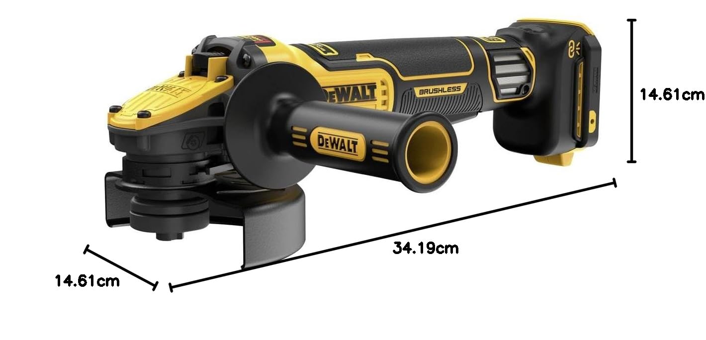 Dewalt DCG416VSN-XJ akumulatorowa szlifierka kątowa bez akumulatora, bez ładowarki 18 V