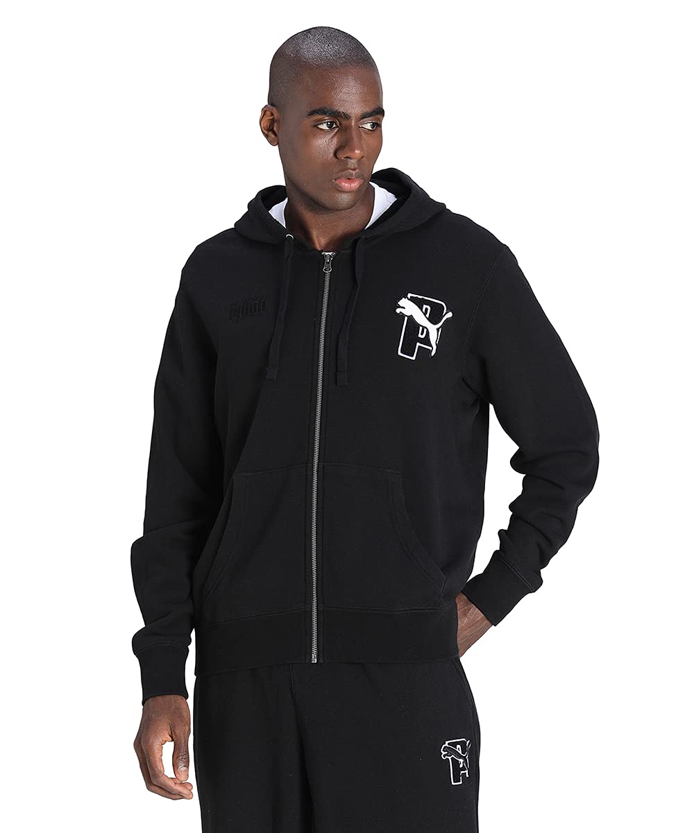 puma Unisex-Adult, x FZ Hoodie, Black, M, (53241601)-picture-23