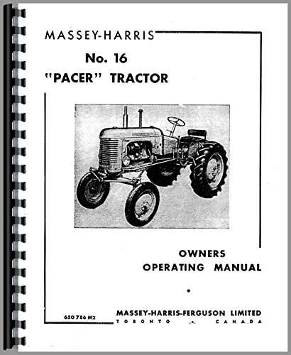 Operators Manual Massey Harris Pacer Tractor      Plastic Comb – January 1, 2017