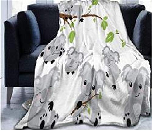 Chickwin Manta Franela Animal Impresión, Twin Grande Bedding Manta De Felpa Cosy Soft Cálidas Y Ligeras Mantas De Sofá Cama Para Adultos Y Niños Dormitorio Colcha Coala,150x200cm Chickwin Manta Franela Animal Impresión, Twin Grande Bedding Manta De Felpa Cosy Soft Cálidas Y Ligeras Mantas De Sofá Cama Para Adultos Y Niños Dormitorio Colcha Coala,150x200cm