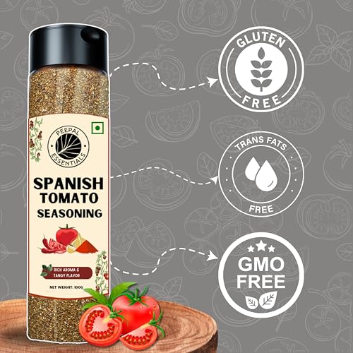 Image of Peepal Essentials Spanish Tomato Seasoning for Salads /Pasta /Roasted Vegetable /soups, Gluten-Free /vegan, pure & natural