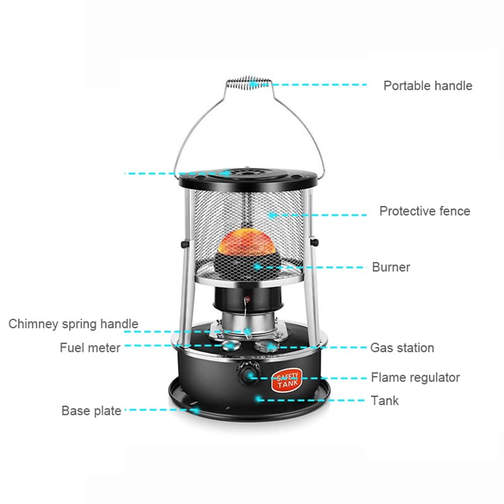 Amazon.com: Portable Kerosene Stove Heater, 9000 BTU/hr Oil Heater