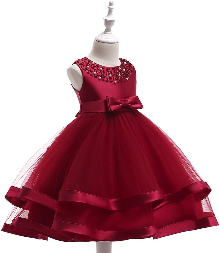 NSSMWTTC 3M-9T Baby Pageant Dress Toddler Girls Tutu Gown Flower Wedding Dresses - Image 4