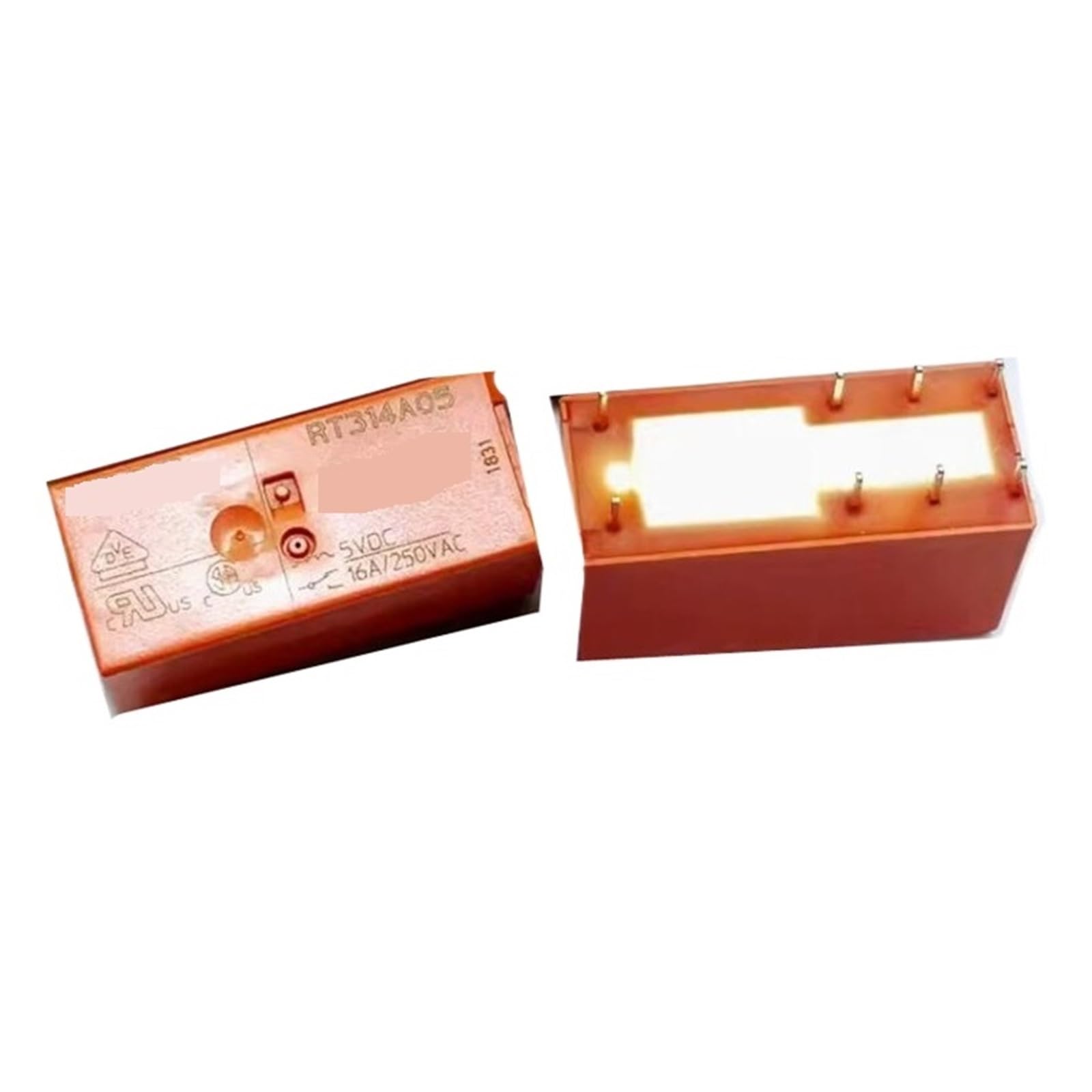Relais RT314A05 5V empêche la surchauffe des circuits 16A 8PIN