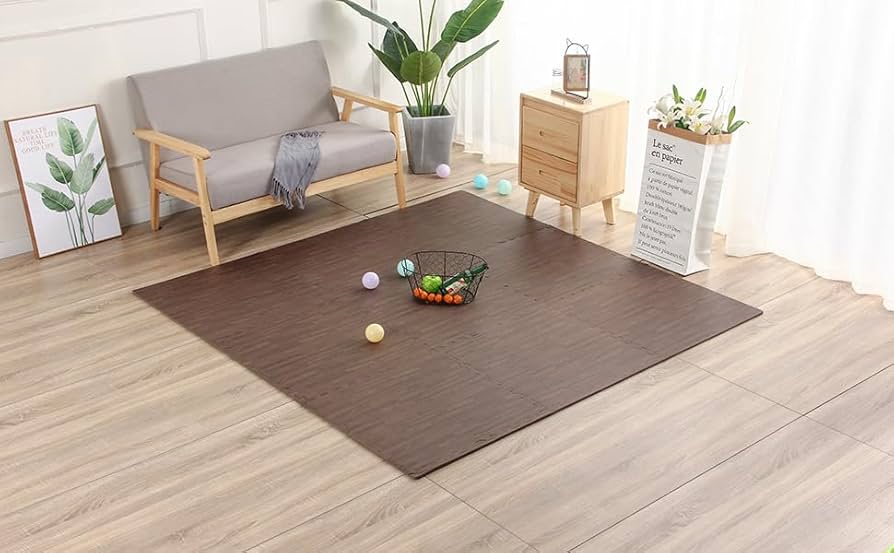 Amazon.co.jp: cozyliv ジョイントマット 防音マット 木目調