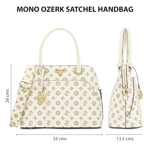 Image of Lavie Signature Women's Mono Ozerk Satchel Handbag for Women | Satchel Bag for Work | Ladies purse | Stylish Shoulder Bag | Gift For Women