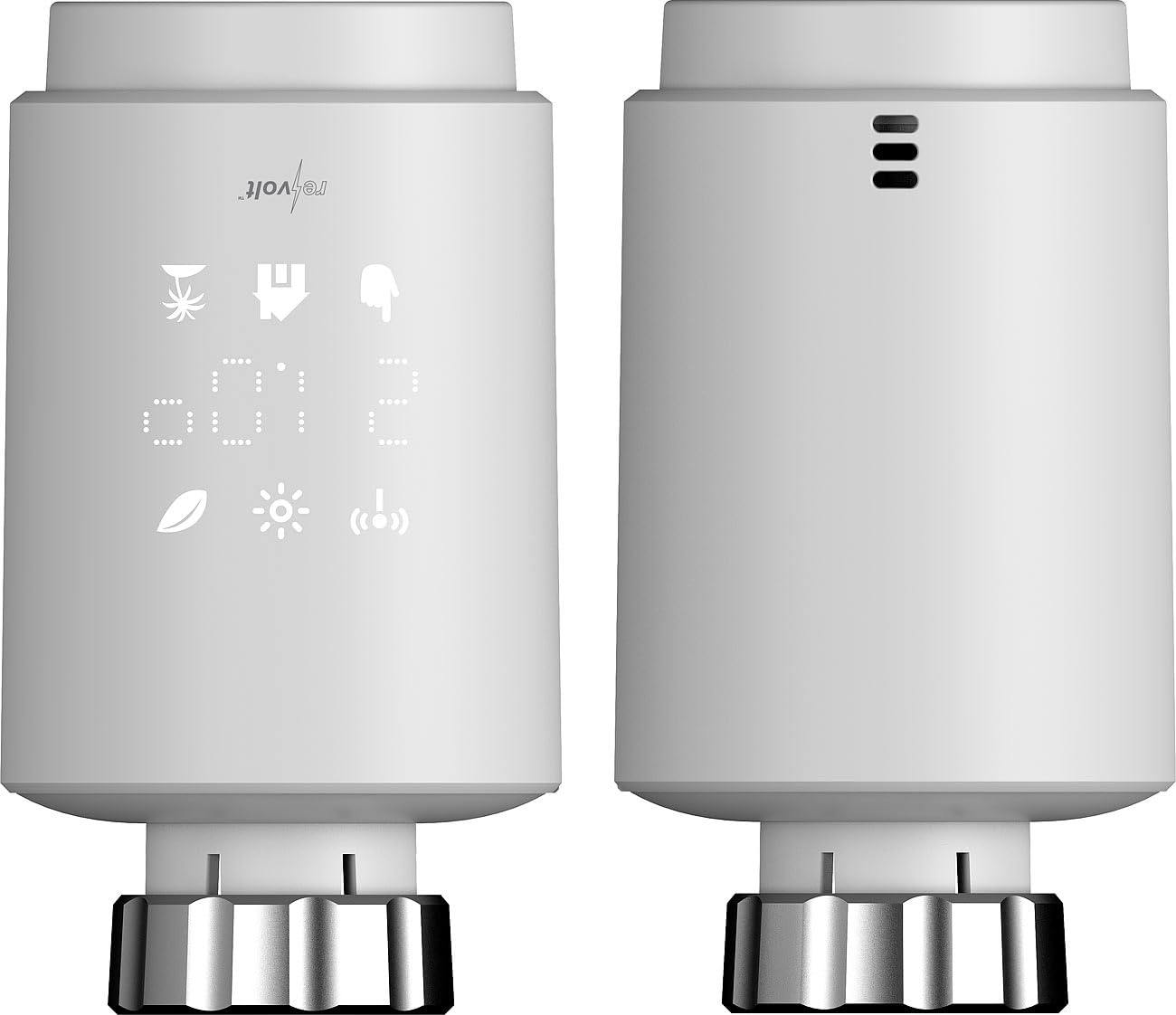 revolt WiFi-Thermostat Heizung: 6er-Set programmierbare WLAN-Heizkörperthermostate, App, Sprachbefehl (Heizung Thermostat programmierbar, Thermostat-Köpfe, Zeitschaltuhr)