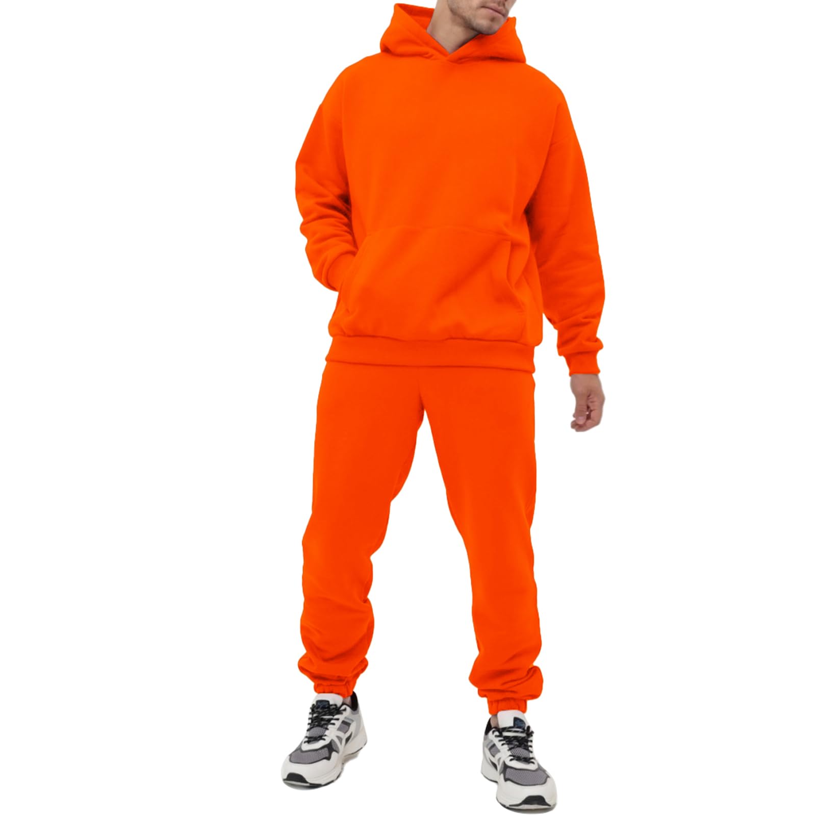 TUVEKE Sweat Suits For Men Sets 2 Piece Hoodie Jogger Long Sleeve Sweatsuits Hoodie and Pants Size S To 3XL