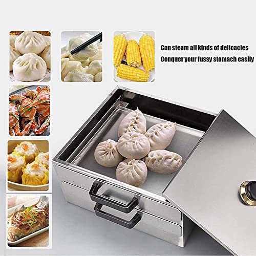 KANBUN Multifunction Cooking Machine, Household 2-Layer Rice Noodle Rolls Machine, Openable Top Lid Food Steamer, Food Cuisine Cooker - Image 8