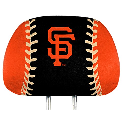 ProMark San Francisco Giants Printed Color 2-Pack Head Rest Covers Elastic Auto Baseball