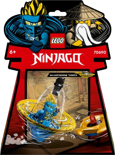 70690 NINJAGO Addestramento Ninja di Spinjitzu con Jay, Action Figure, Trottola Giocattolo, Allenamento Piccoli Maestri di Spinner, 6+ anni - Lego - Immagine 2
