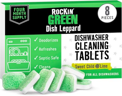 Rockin' Green Deep Cleaning and Deodorizing Tablets for Dishwashers, Washing