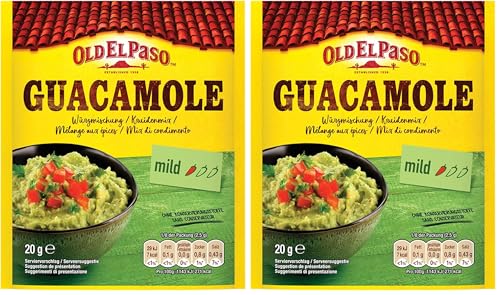 Old El Paso Guacamole Würzmischung – Fertiger Gewürzmix für einen Avocado-Dip – 1 x 20 g...