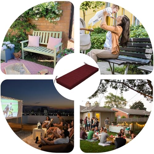 Coussin pour banc de jardin imperméable matelassé de terrasse - 5