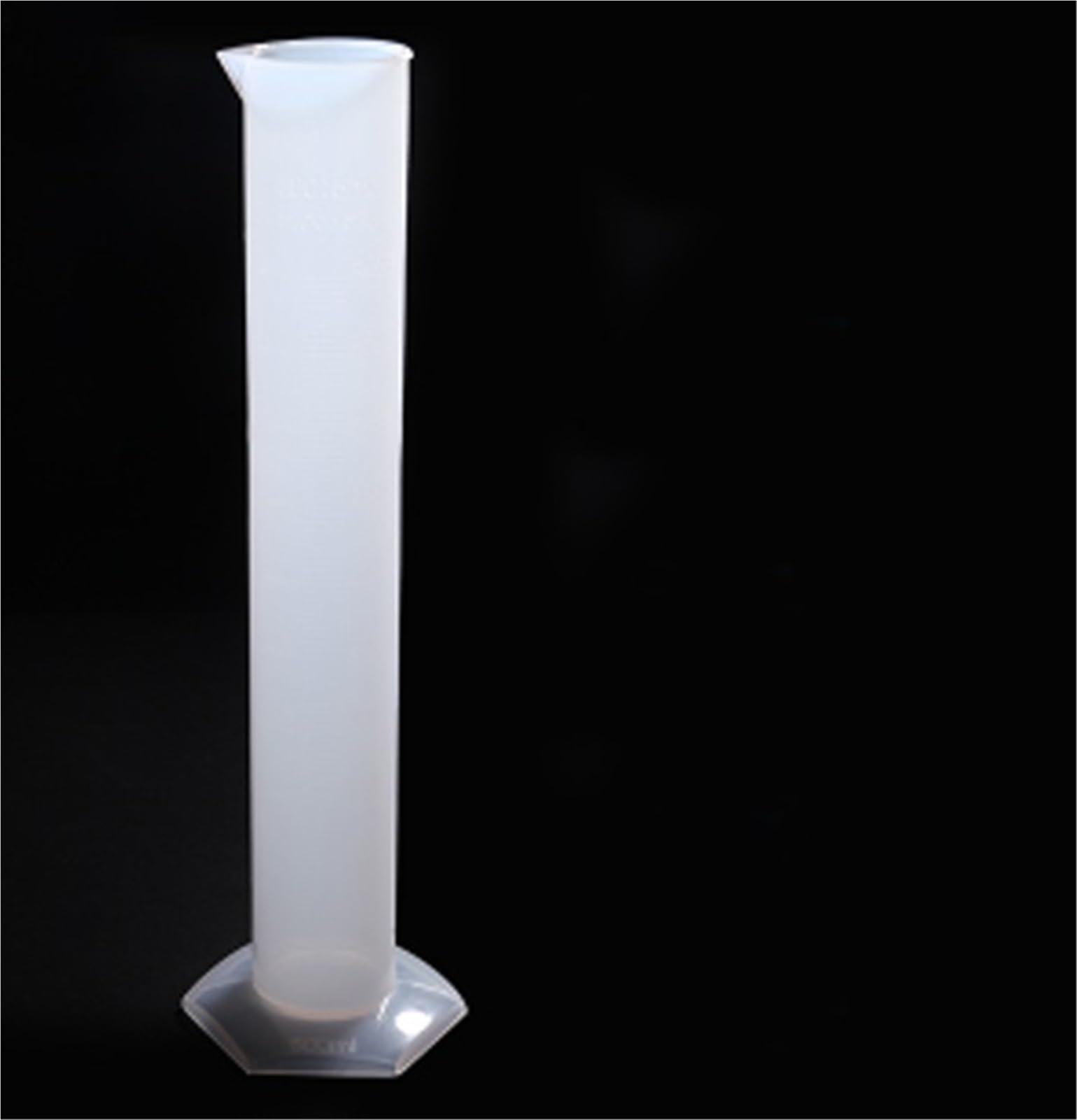 Cilindro graduato in plastica for uso alimentare da 500 ml, materiale PP spesso, for attrezzatura da laboratorio. Cilindro graduato