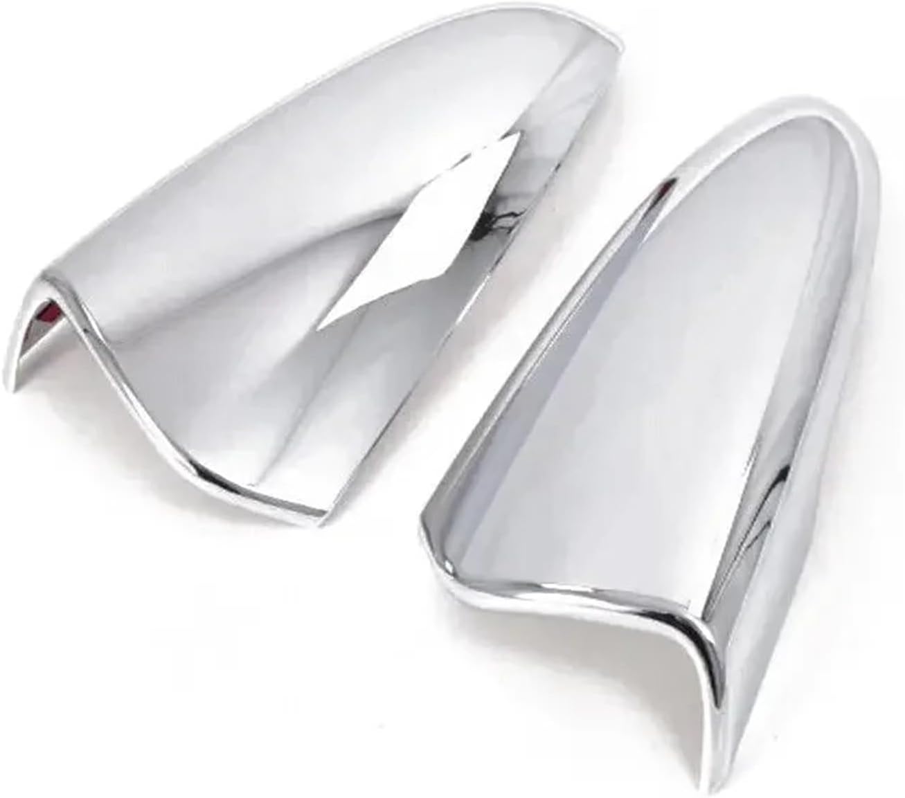 Compatible For Hyundai LAFESTA I20 I20N BAYON 2020-2023 Car Rearview Side Mirror Cover Wing Cap Sticker Exterior Door Rear View Case Trim (Color : Silver)