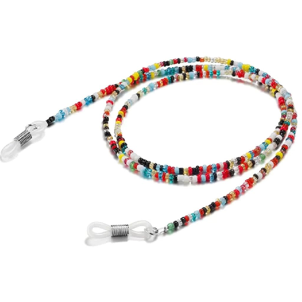 Brillenkette mit Anhänger, Perlen, farbecht, abfallsicher, dekoratives Seil