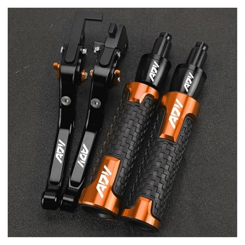 Lenkerenden Für 1090 ADV Adventurer Motorrad Bremse Kupplung Hebel Lenker Griff Bar Hand Griffe Enden(Orange7)