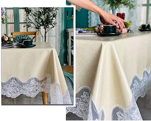 Nappe rectangulaire en cuir sans lavage housse de table imperméable - 2