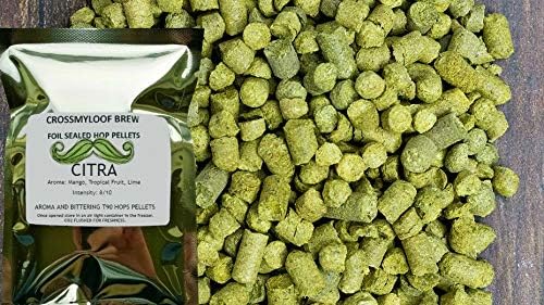 450g Citra Hop Pellets - 2023 Crop. Cold Stored. Foil CO2 Flushed, or Poly Vacuum Packed for Freshness - Home Brew Hops for Beer Brewing.