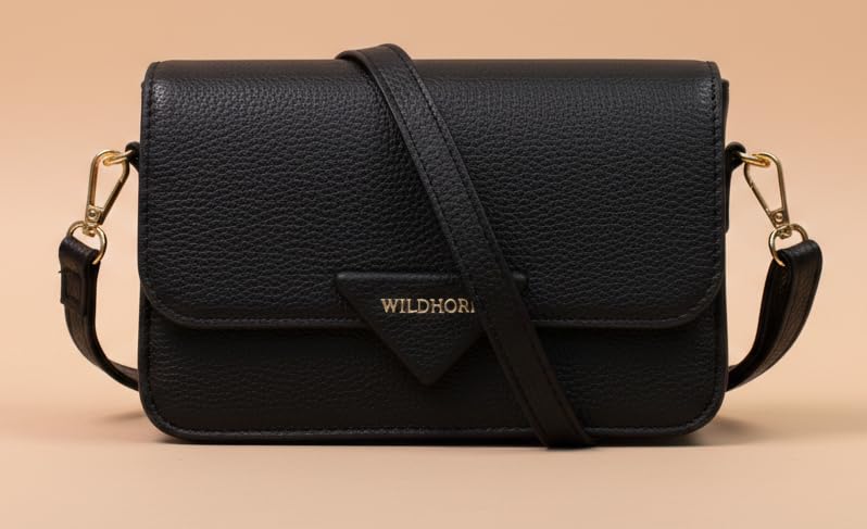 Image of WildHorn Vegan Leather Women's Crossbody Sling Bag | Structured Flap Design Ladies Purse Handbag | Stylish Gift for Women | Ethically Crafted
