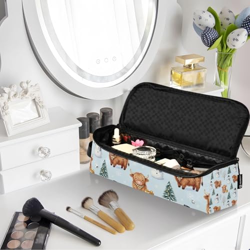 Bolsa para herramientas de cabello y tapete resistente al calor con cierre - Organizador para planchas, rizadores y más, portátil para viaje miniatura 7