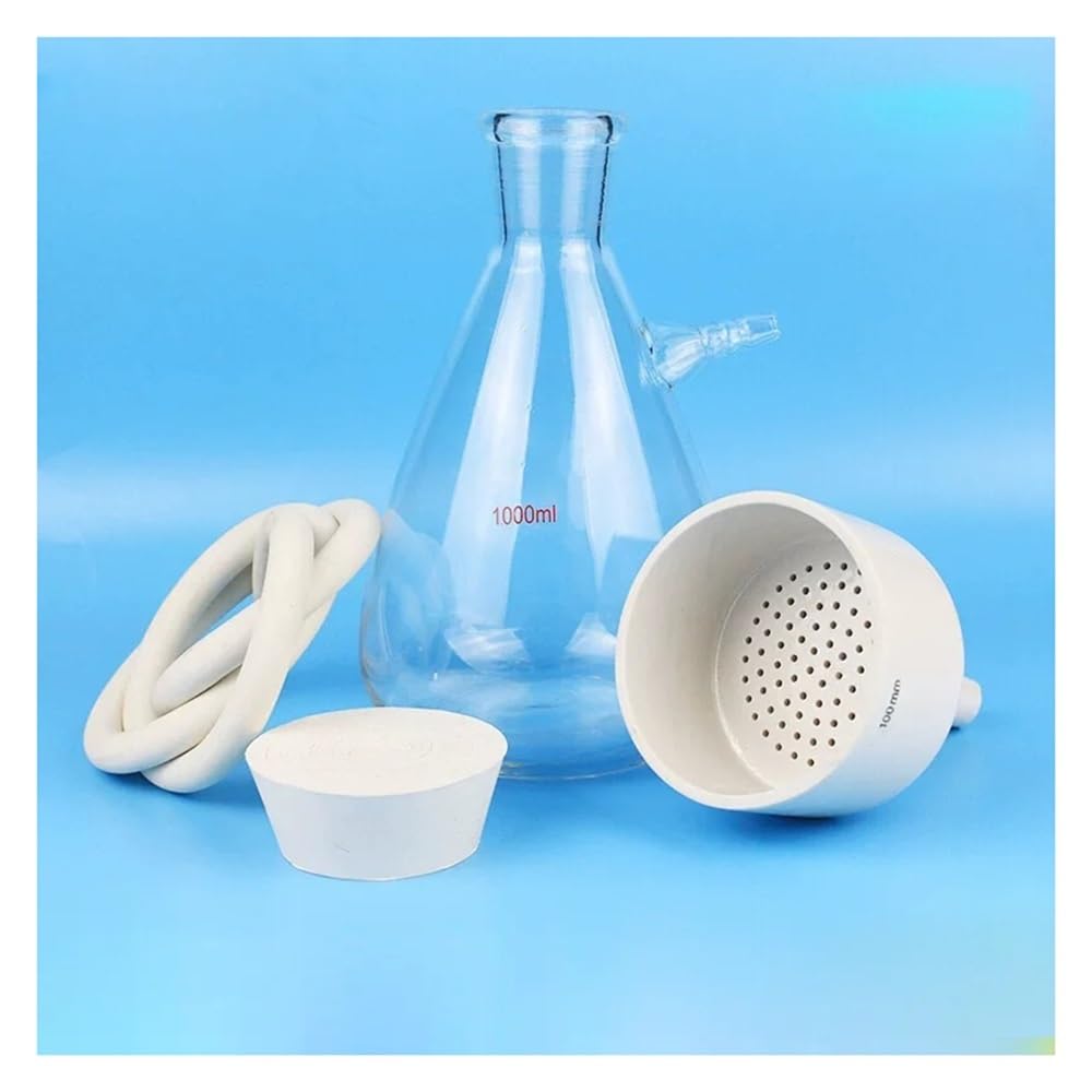 Cristalería de Laboratorio Dispositivo de filtración por succión de embudo, boquilla de vacío, juego de botellas de succión, papel de filtro de 1000 ml