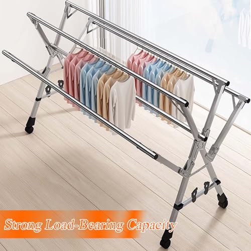 Étendoir à linge portable anti-rouille pour optimiser les petits espaces