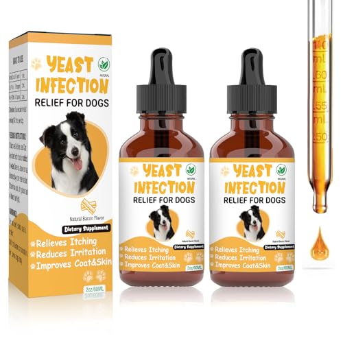 Natural Yeast Infection Treatment for Dogs,Supports Healthy Itch Relief,Inflammation Relief,Allergy...