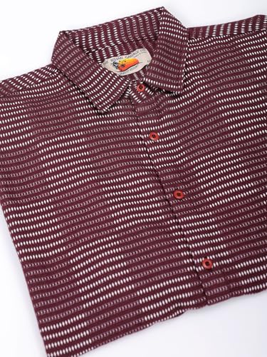 Image of The Indian Garage Co Men Relaxed Fit Solid Full Sleeves Cutaway Collar Resort Wear Shirt