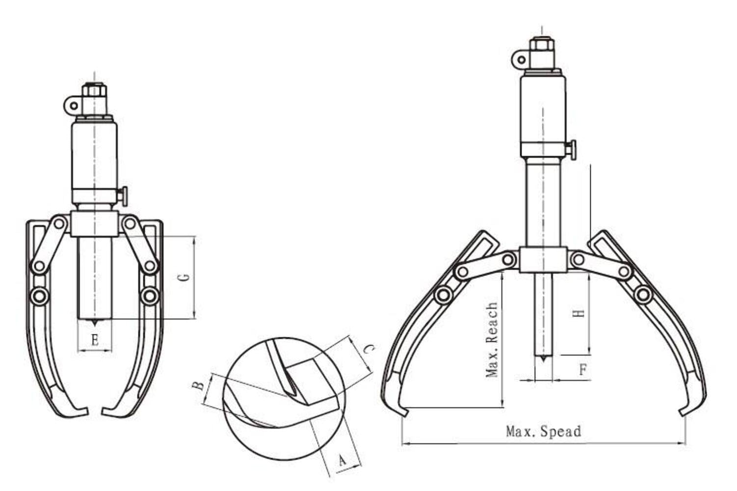 VecoTool – Buje Extractor 20 T con bomba de mano