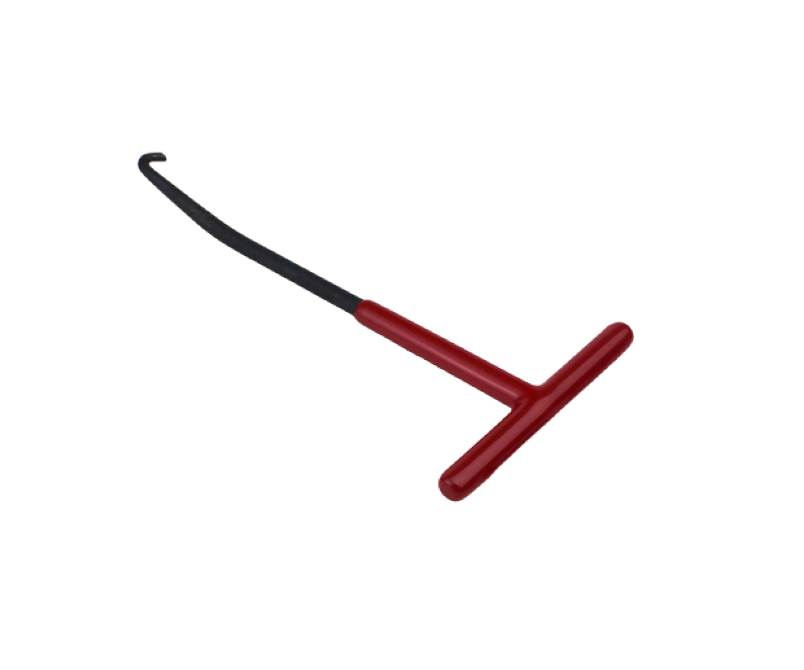 Guyker Spring Puller Removal Tool for Guitar Vibrator Tremolo System Bridge, T Handle Spring Hooks Luthier Maintenance Tool (1 Piece, Red with Black)