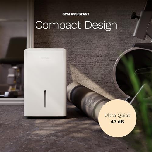 Image of hOmeLabs Dehumidifier 3,500 Sq Ft 25 Pint (MAX 64 Pint at 95F, 90% RH) | WIFI + Upgraded Advanced Humidity & Moisture Control, Quiet, Efficient, Auto Shut-off, Ideal for Home, Basement, Office