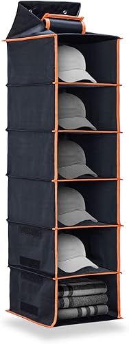 GNEGNI Perchero para sombreros organizador de sombreros para colgar en el armario soporte de almacenamiento para gorras de béisbol y sombreros 6