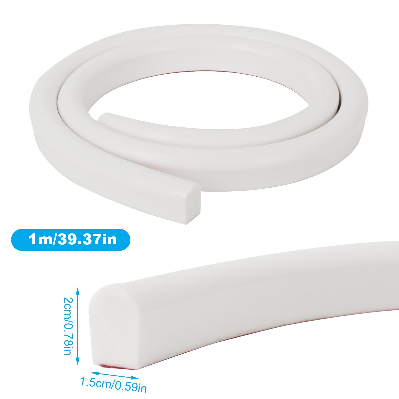 2 Pcs Bande Etancheite Douche,Joint Salle de Bain Blanc,Ruban Adhesif de Scellage Autocollante Silicone, Résistant à la Moisissure et Imperméable,Convient pour Douche,Coin,lavabo (38 mm x 3,2 m 2 Pcs Bande Etancheite Douche,Joint Salle de Bain Blanc,Ruban Adhesif de Scellage Autocollante Silicone, Résistant à la Moisissure et Imperméable,Convient pour Douche,Coin,lavabo (38 mm x 3,2 m