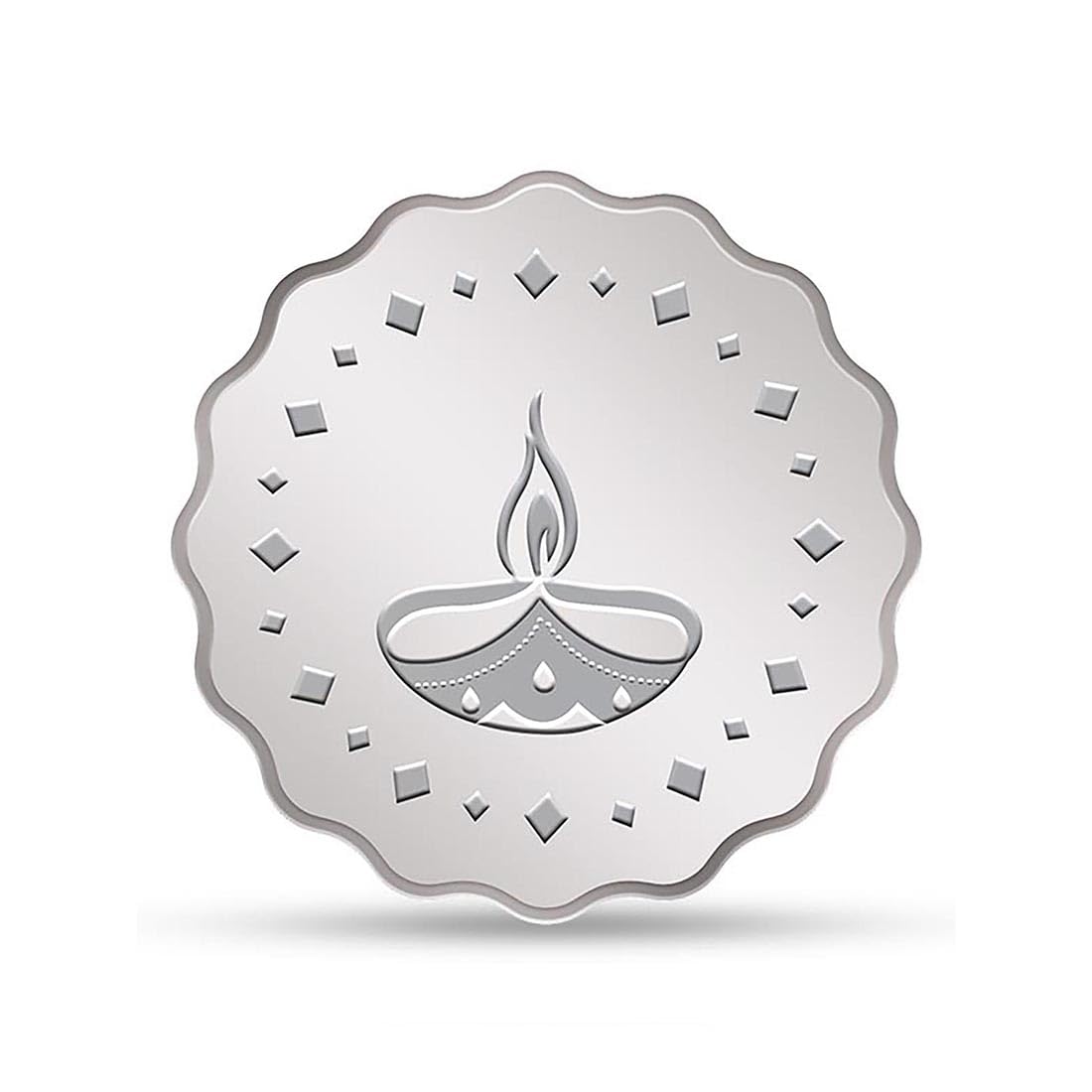 (999.9) Silver Coin - Diya