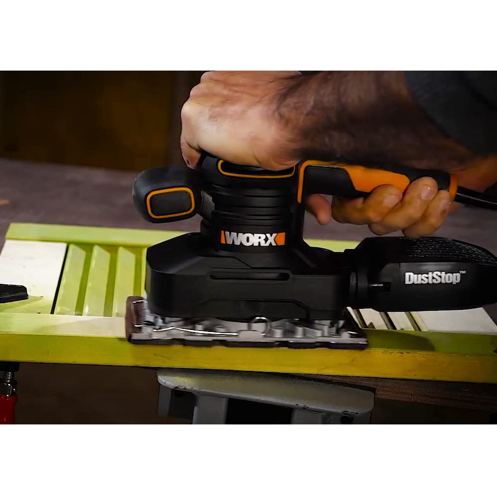 Worx WX641 Levigatrice Orbitale, 250 W, 220 V, Nero