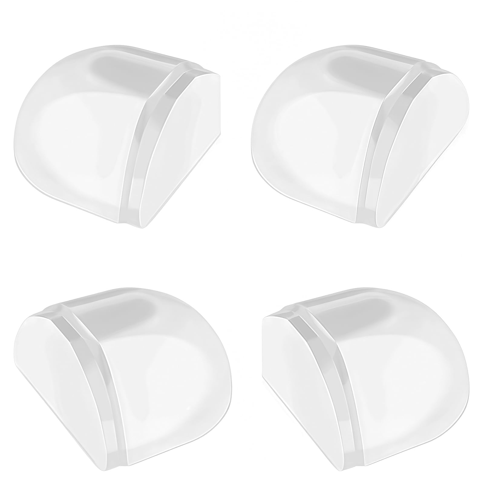 4er Set Transparenter Selbstklebender Türstopper für den Boden – Ohne Bohren, Für Alle Hartböden Geeignet, Wand- & Möbelschutz