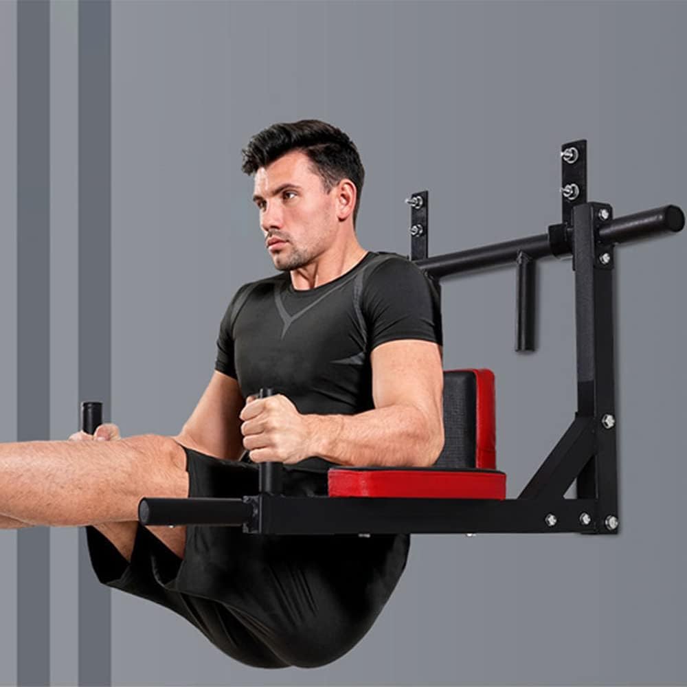 Deal Unlimited Wall Mounted Pull Up Bar for Home Gym, Black-image-12