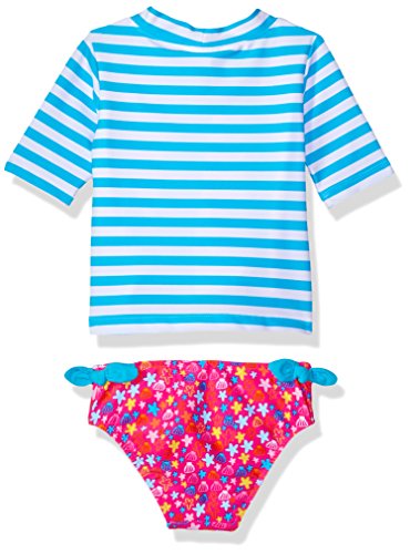 KIKO & MAX Girls' Swimsuit Set with Short Sleeve Rashguard Swim Shirt2