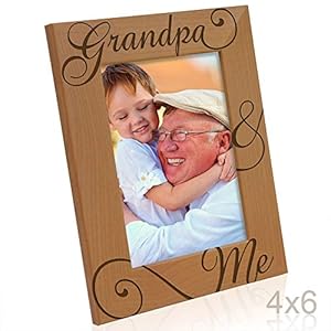 Kate posh grandpa and me engraved natural wood picture frame i love you grandpa grandparents day best grandpa ever grandfather gifts grandpa me fathers day christmas 4×6 vertical  urban country home decor
